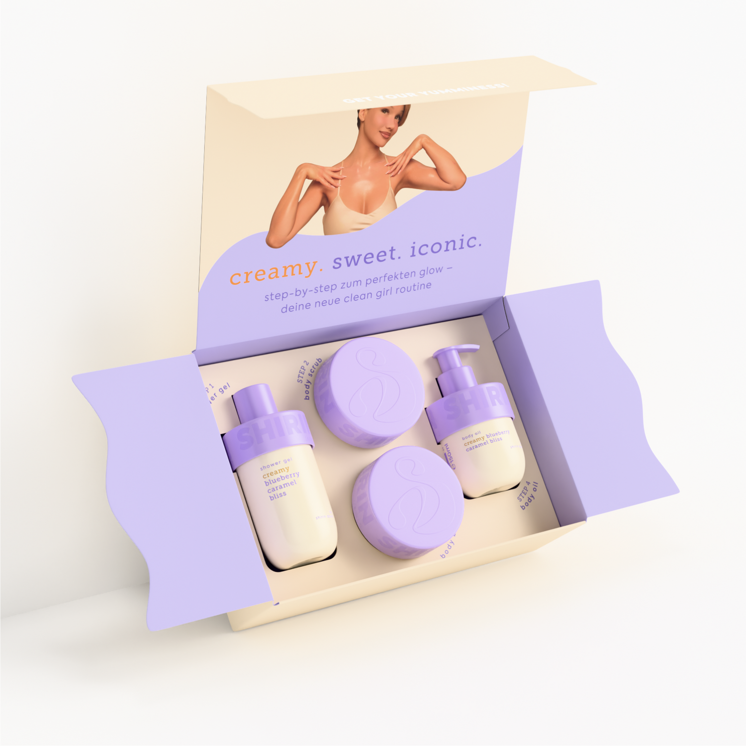 Glow-Girl Set Creamy Blueberry Caramel Bliss