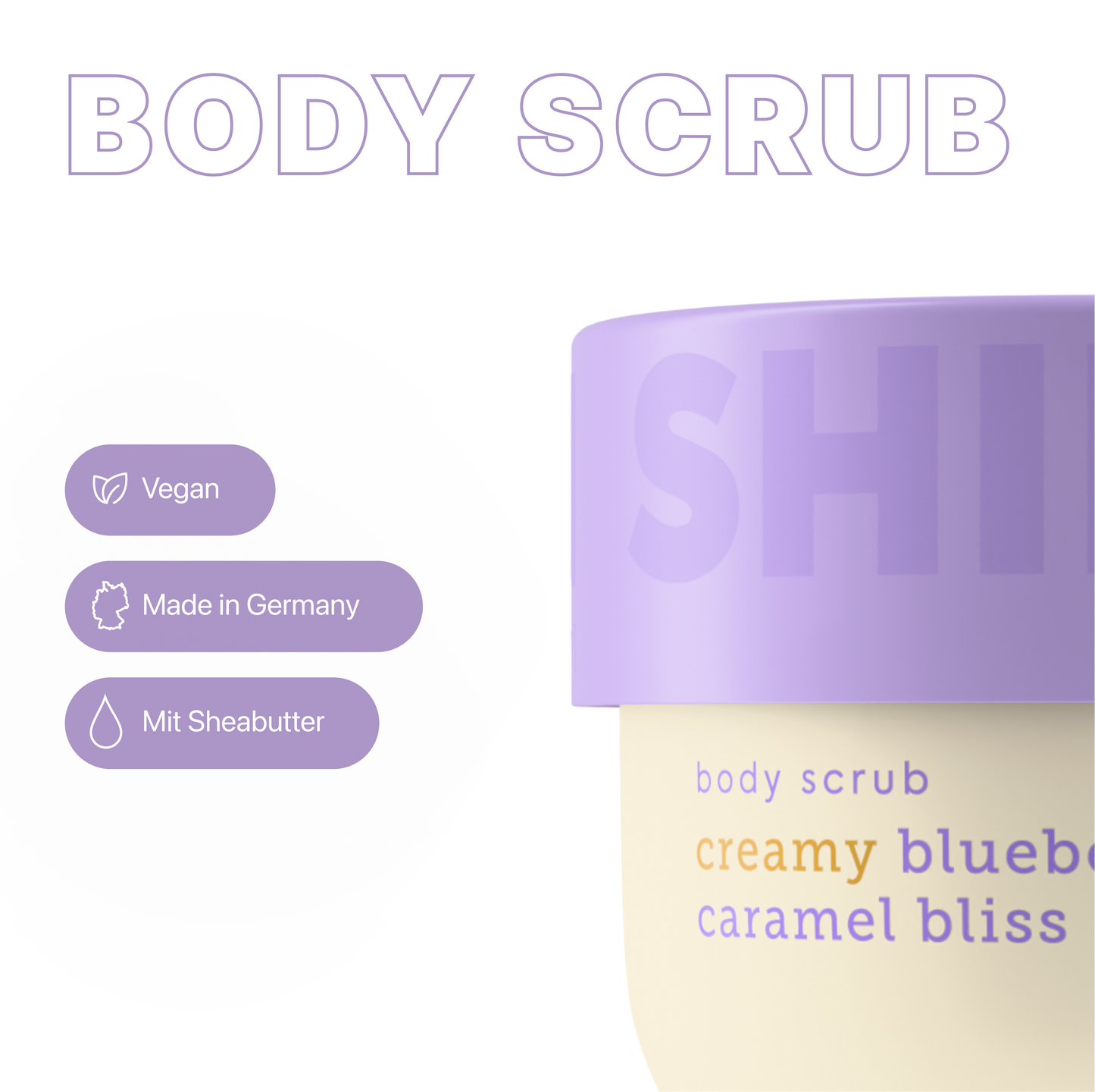 Body Scrub Creamy Blueberry Caramel Bliss