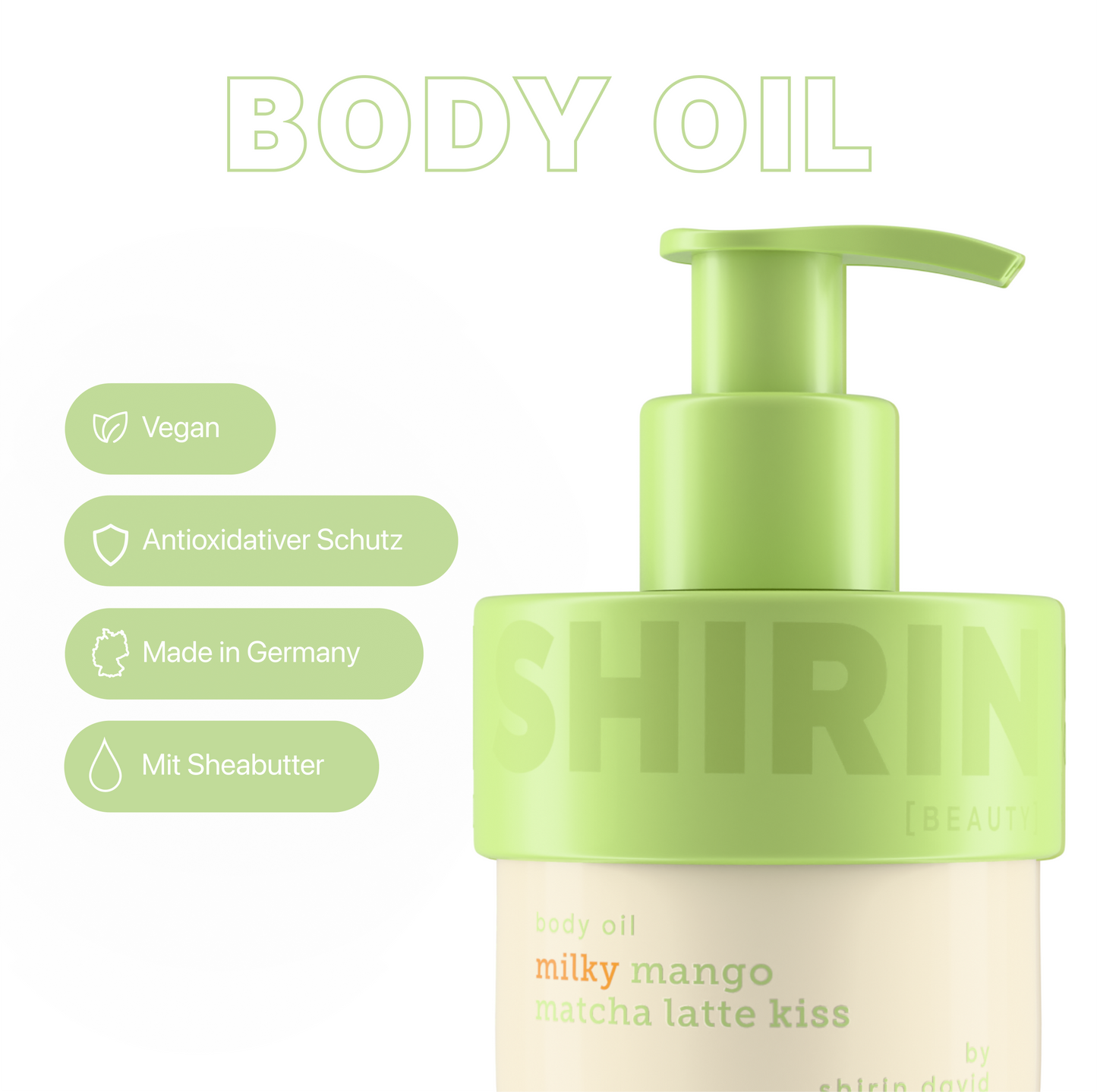 Body Oil Milky Mango Matcha Latte Kiss