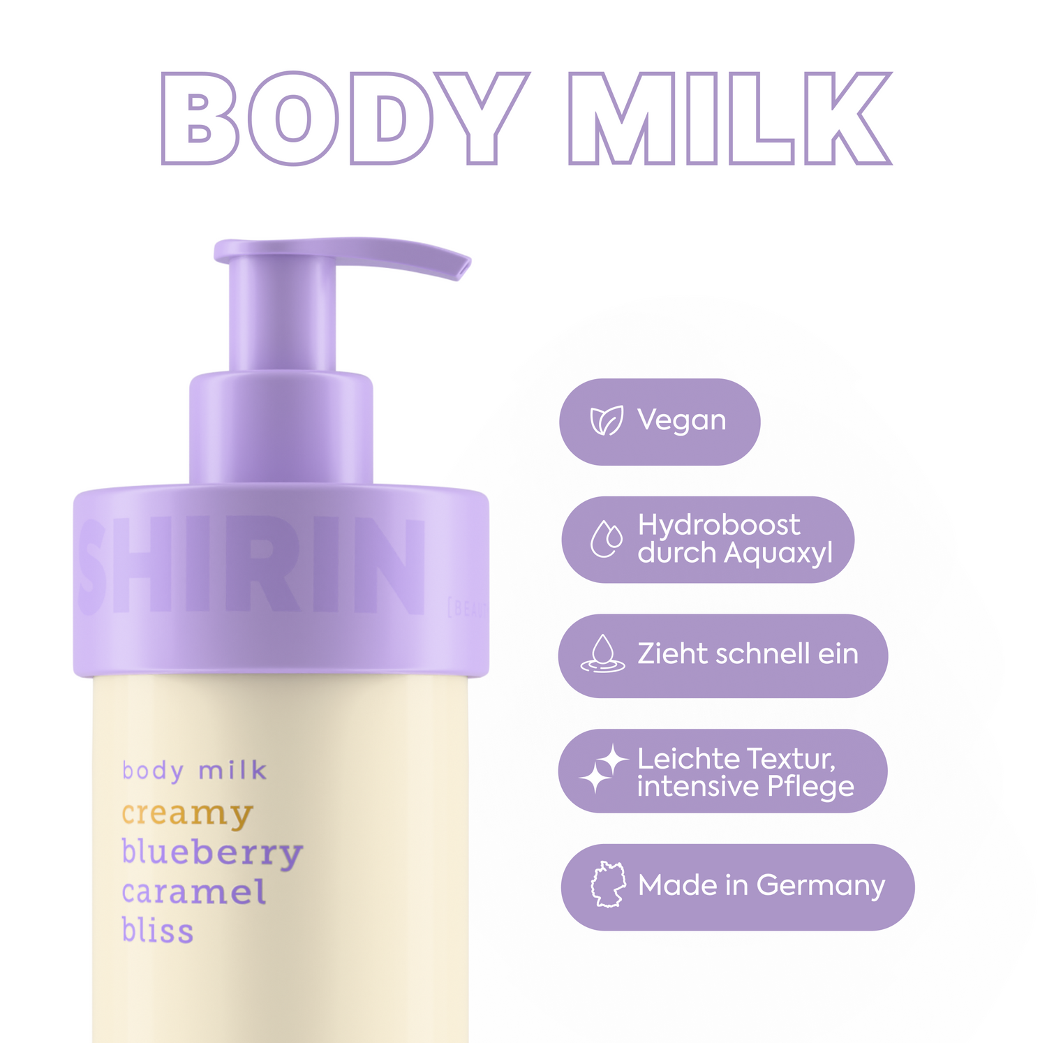 Body Milk Creamy Blueberry Caramel Bliss