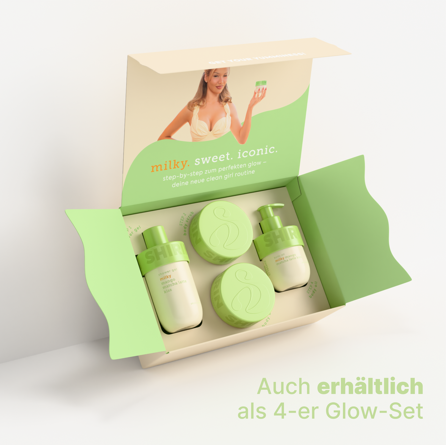 Body Oil Milky Mango Matcha Latte Kiss