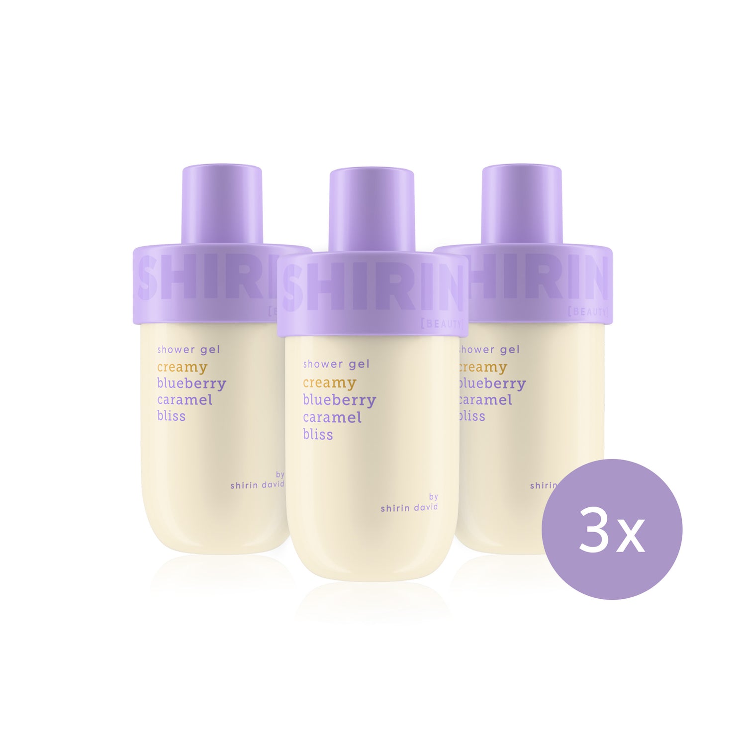 3er Set Shower Gel Creamy Blueberry Caramel Bliss
