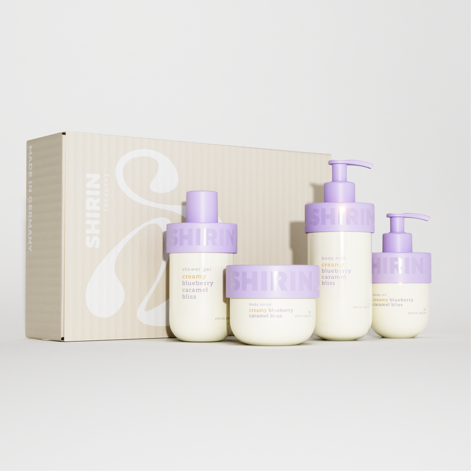Glow Girl Milk Set Creamy Blueberry Caramel Bliss