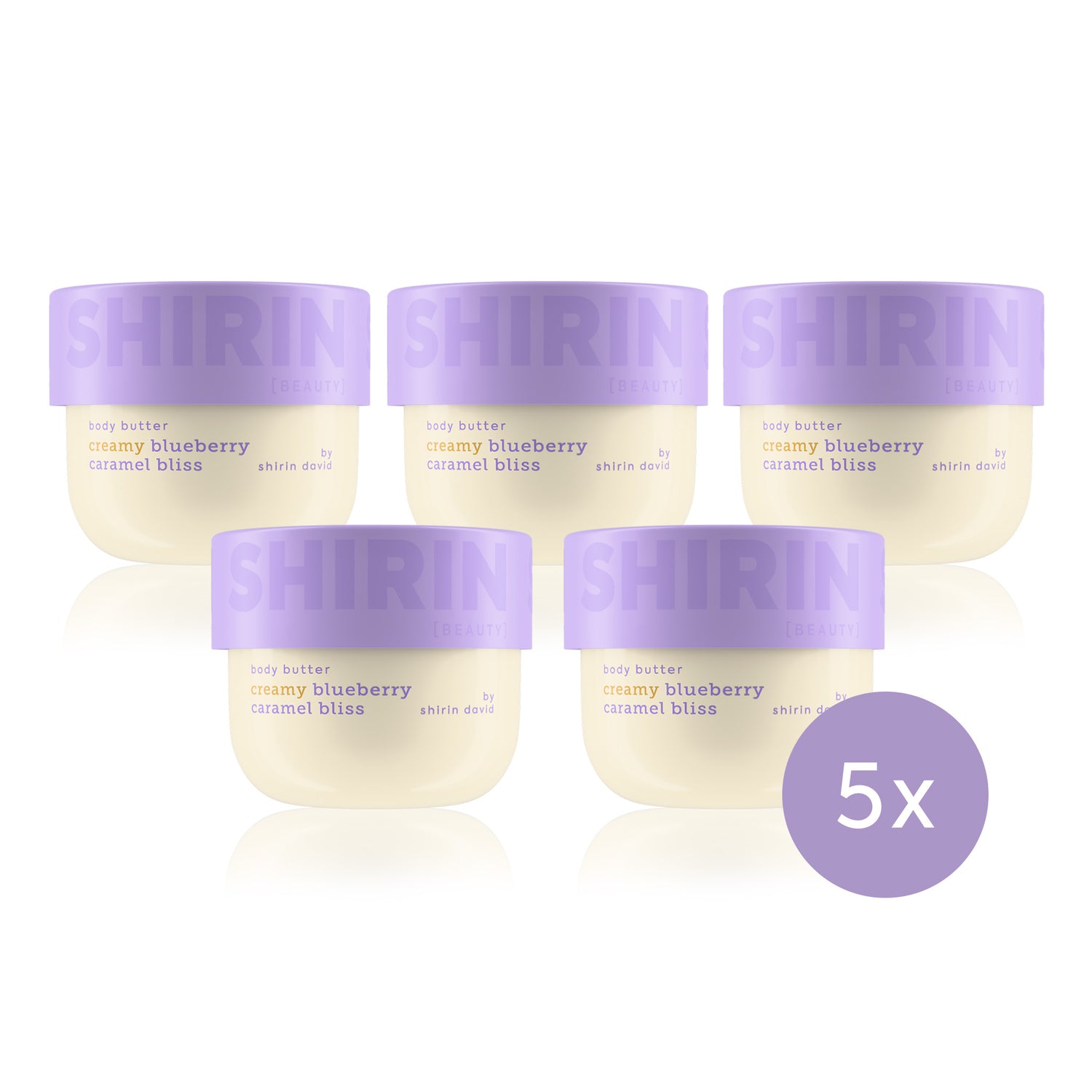 5er Set Body Butter Creamy Blueberry Caramel Bliss