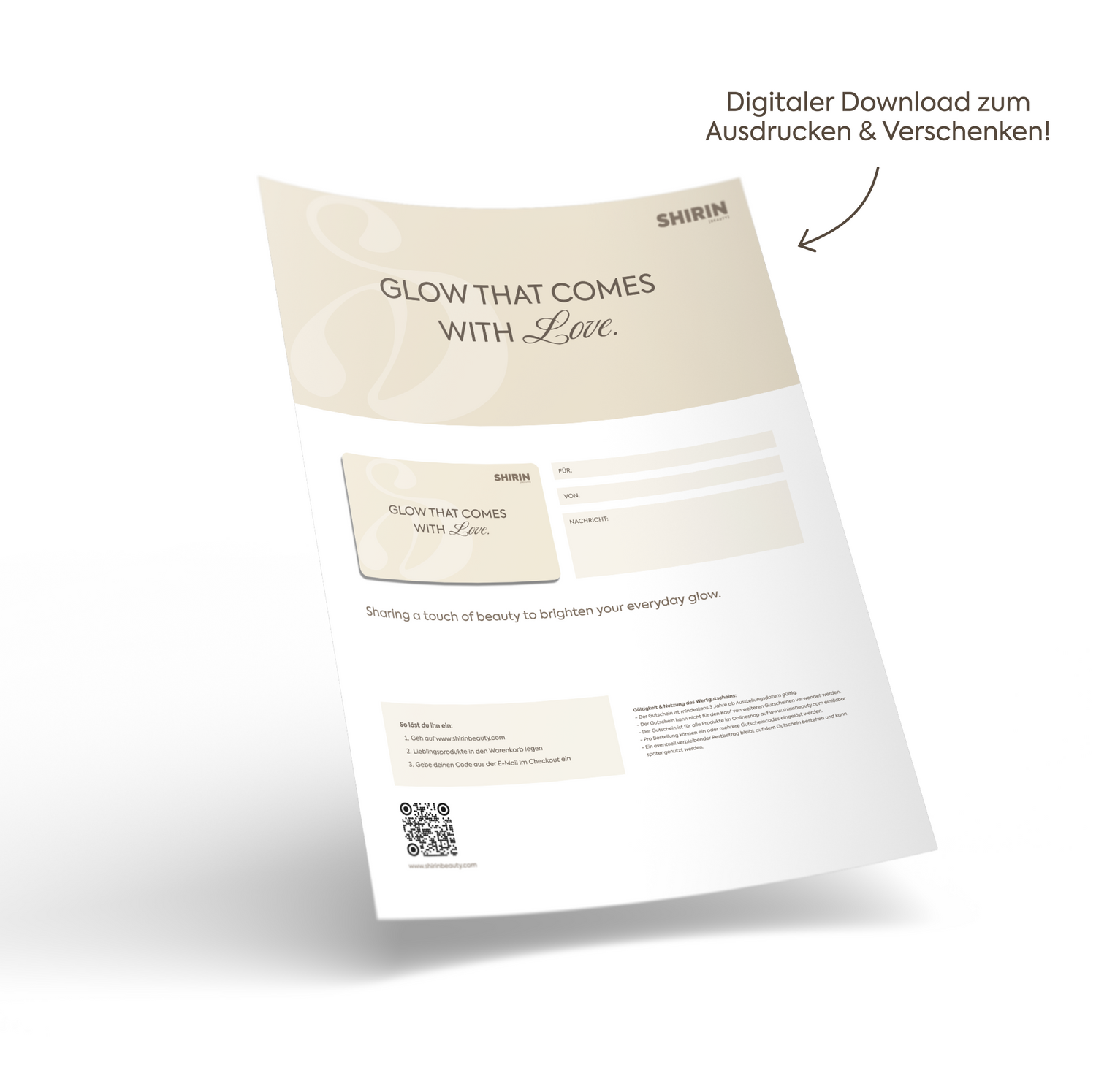 Digitaler Geschenkgutschein (per E-Mail)