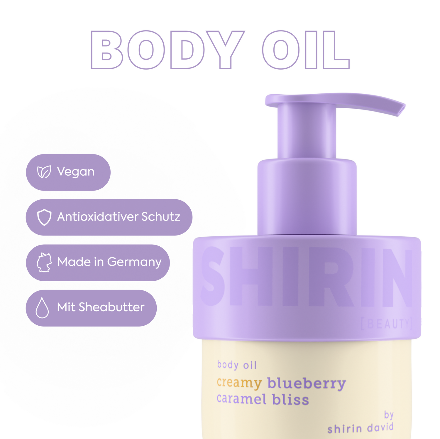 3er Set Body Oil Creamy Blueberry Caramel Bliss