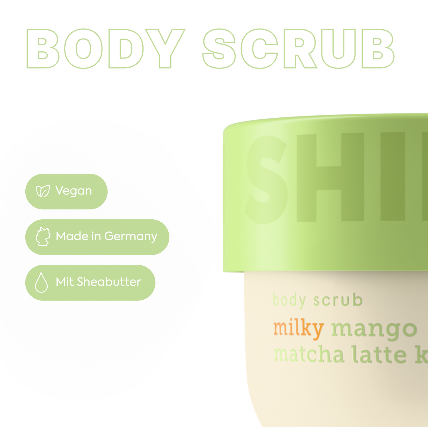 Body Scrub Milky Mango Matcha Latte Kiss