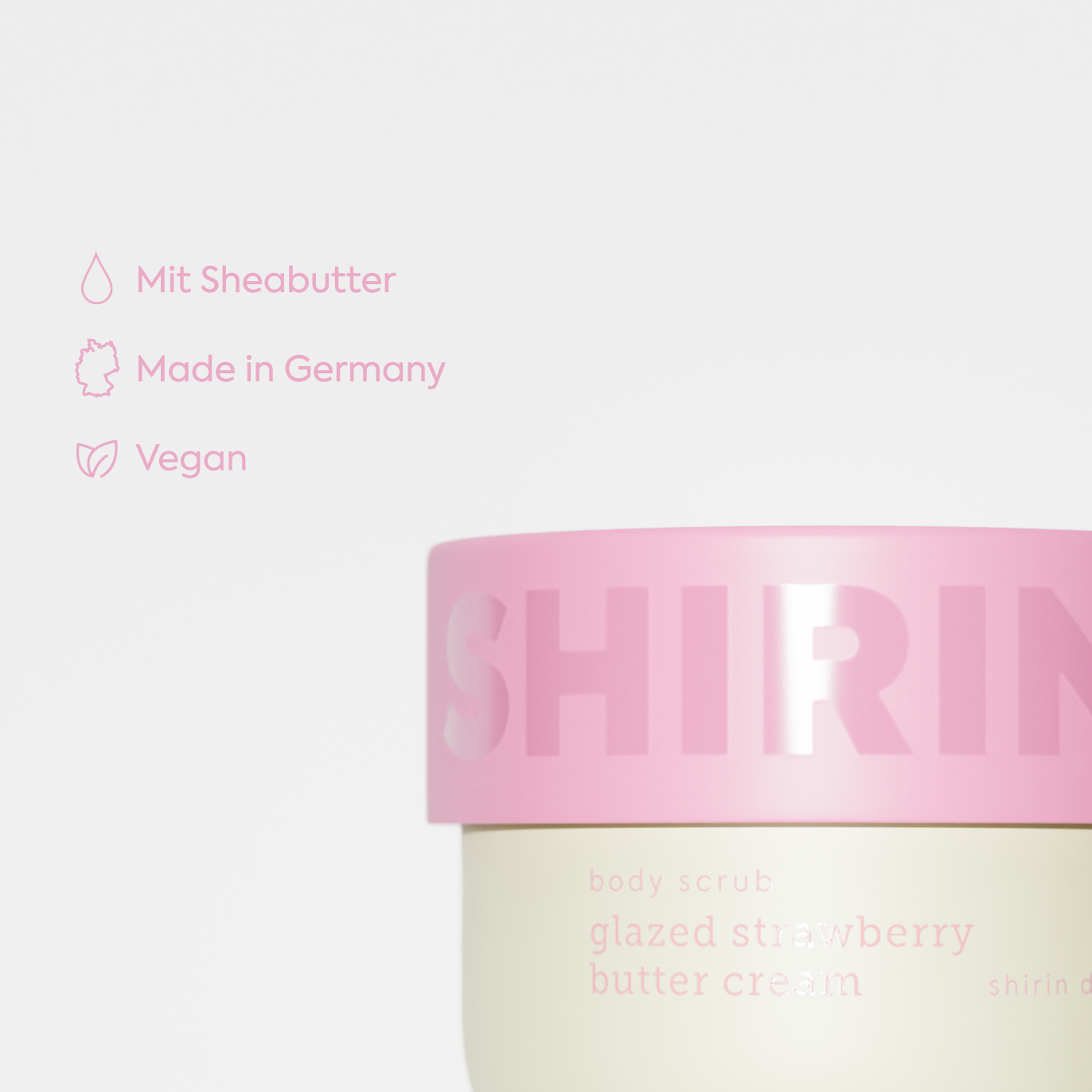 Body Scrub Glazed Strawberry Butter Cream