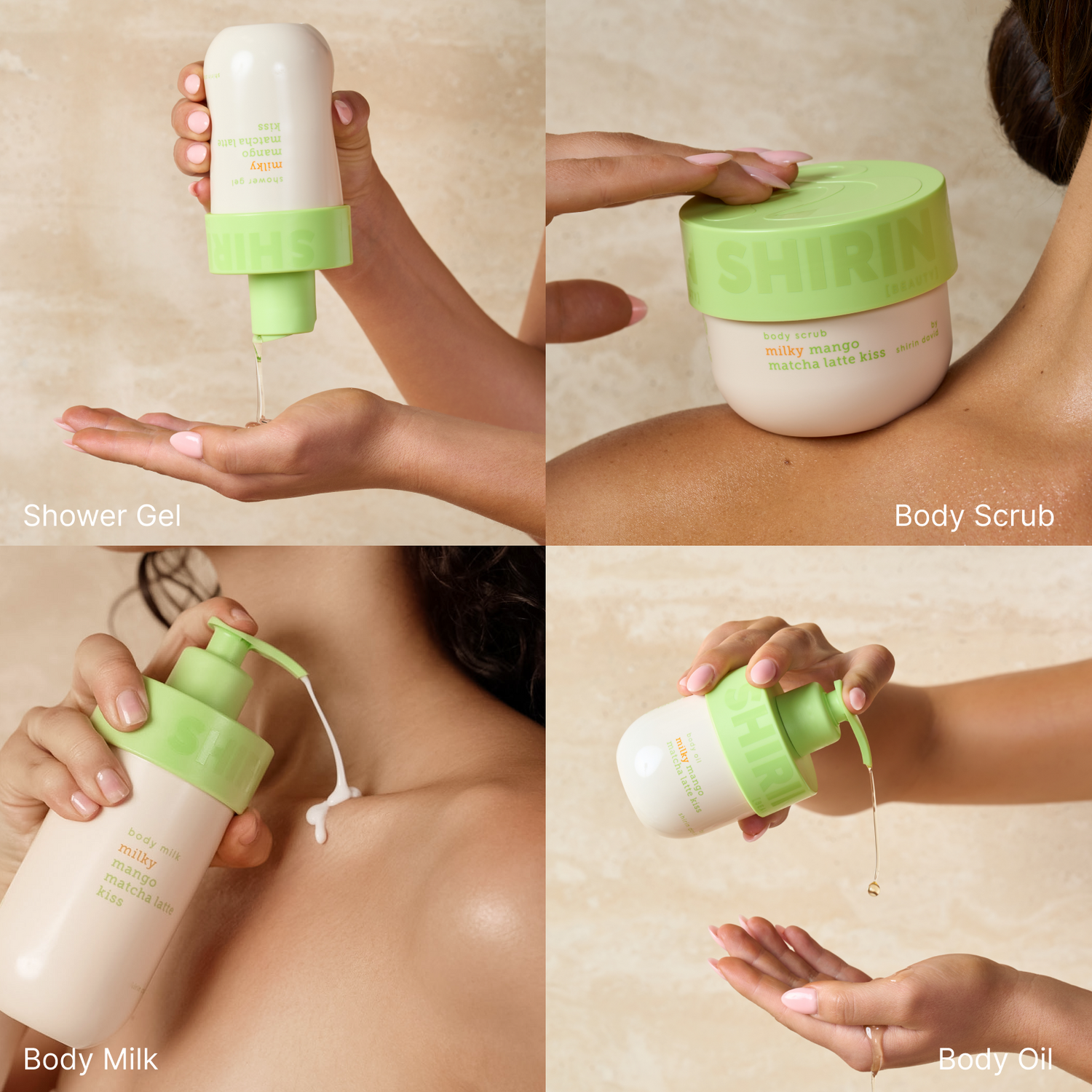 Glow Girl Milk Set Milky Mango Matcha Latte Kiss