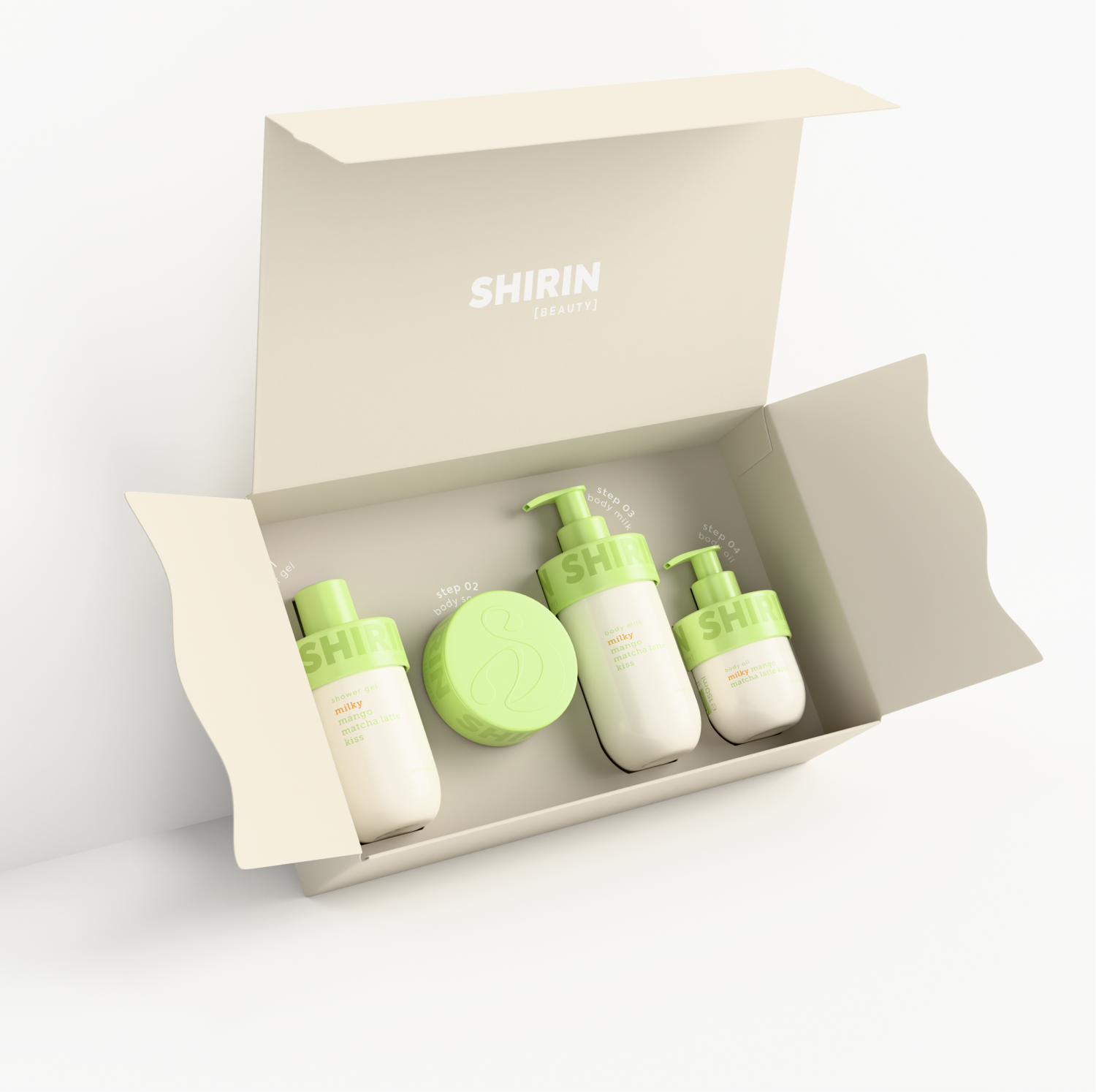 Glow Girl Milk Set Milky Mango Matcha Latte Kiss