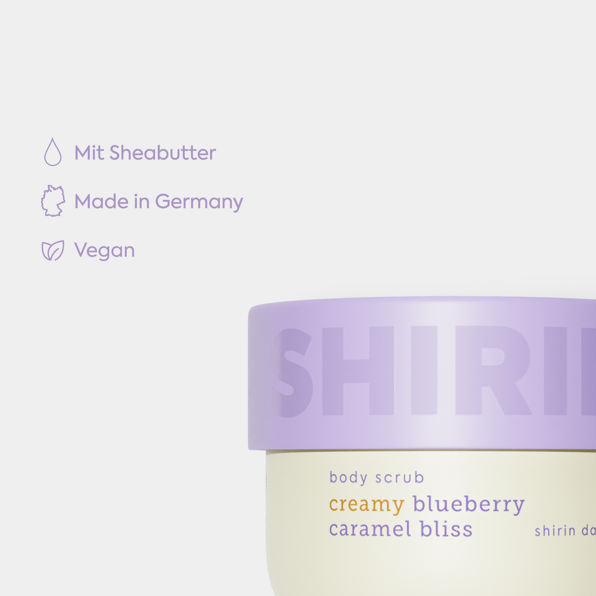 Body Scrub Creamy Blueberry Caramel Bliss