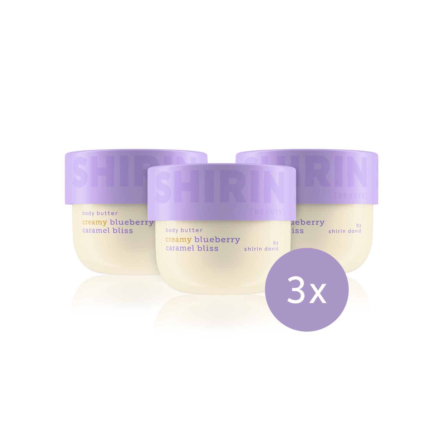 3er Set Body Butter Creamy Blueberry Caramel Bliss