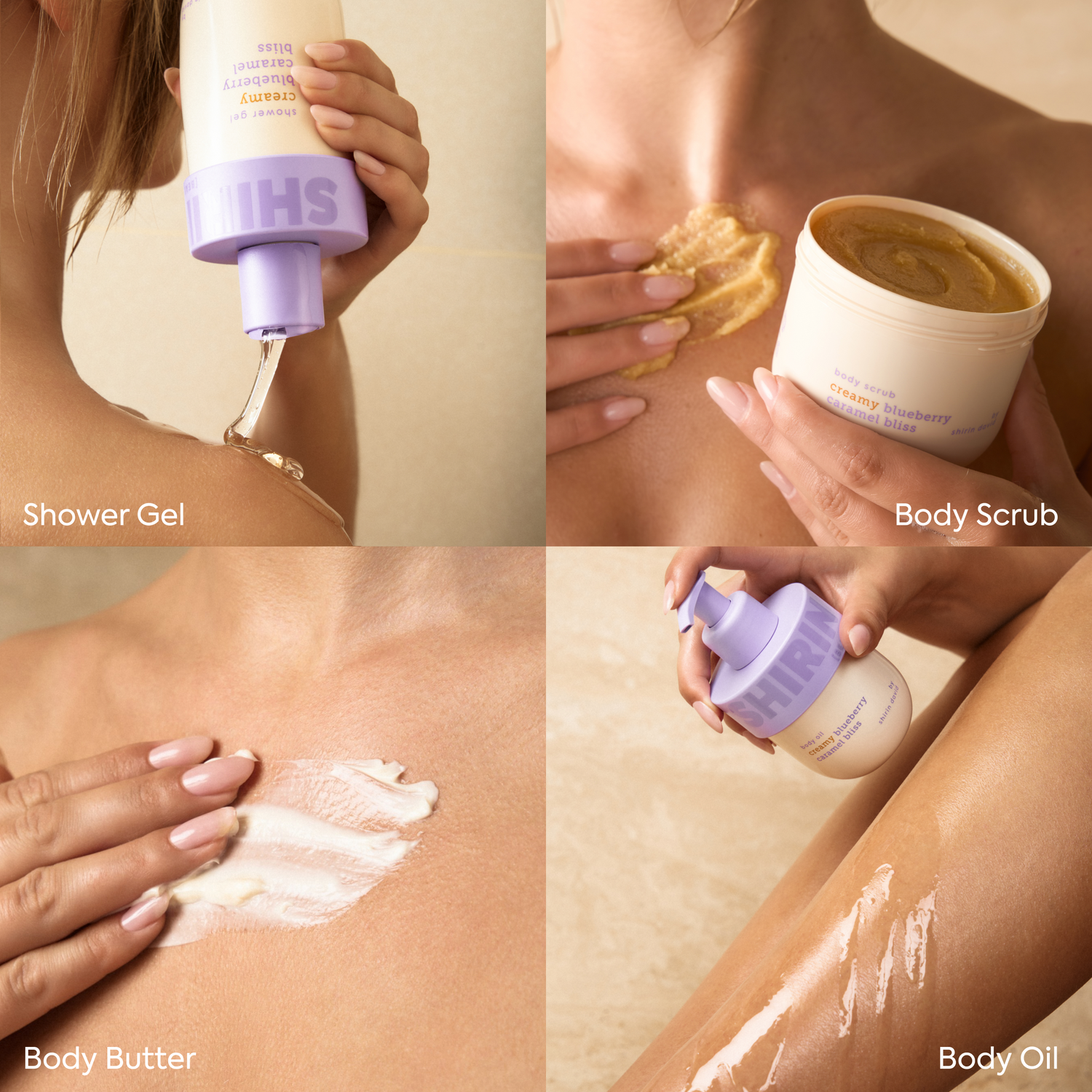 Glow Girl Butter Set Creamy Blueberry Caramel Bliss