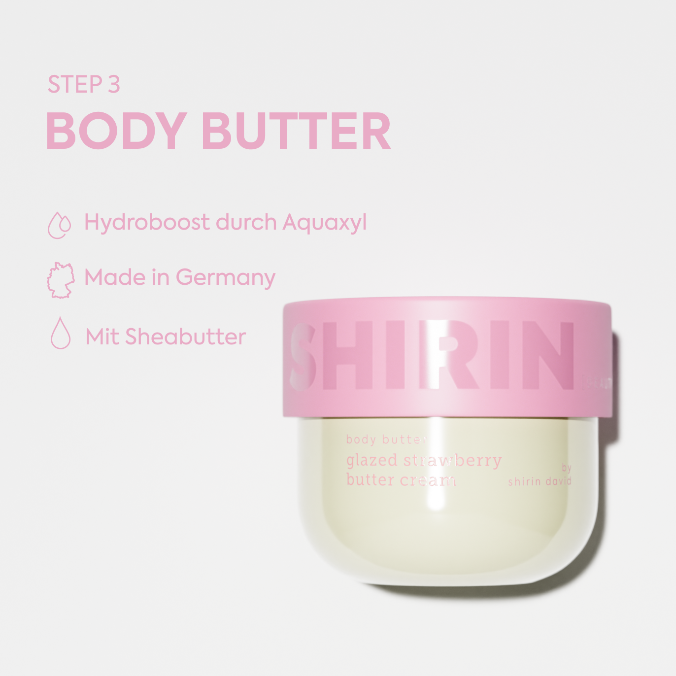 Glow Girl Butter Set Glazed Strawberry Butter Cream