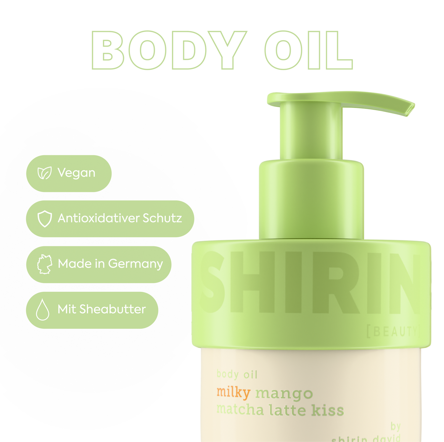 Body Oil Milky Mango Matcha Latte Kiss
