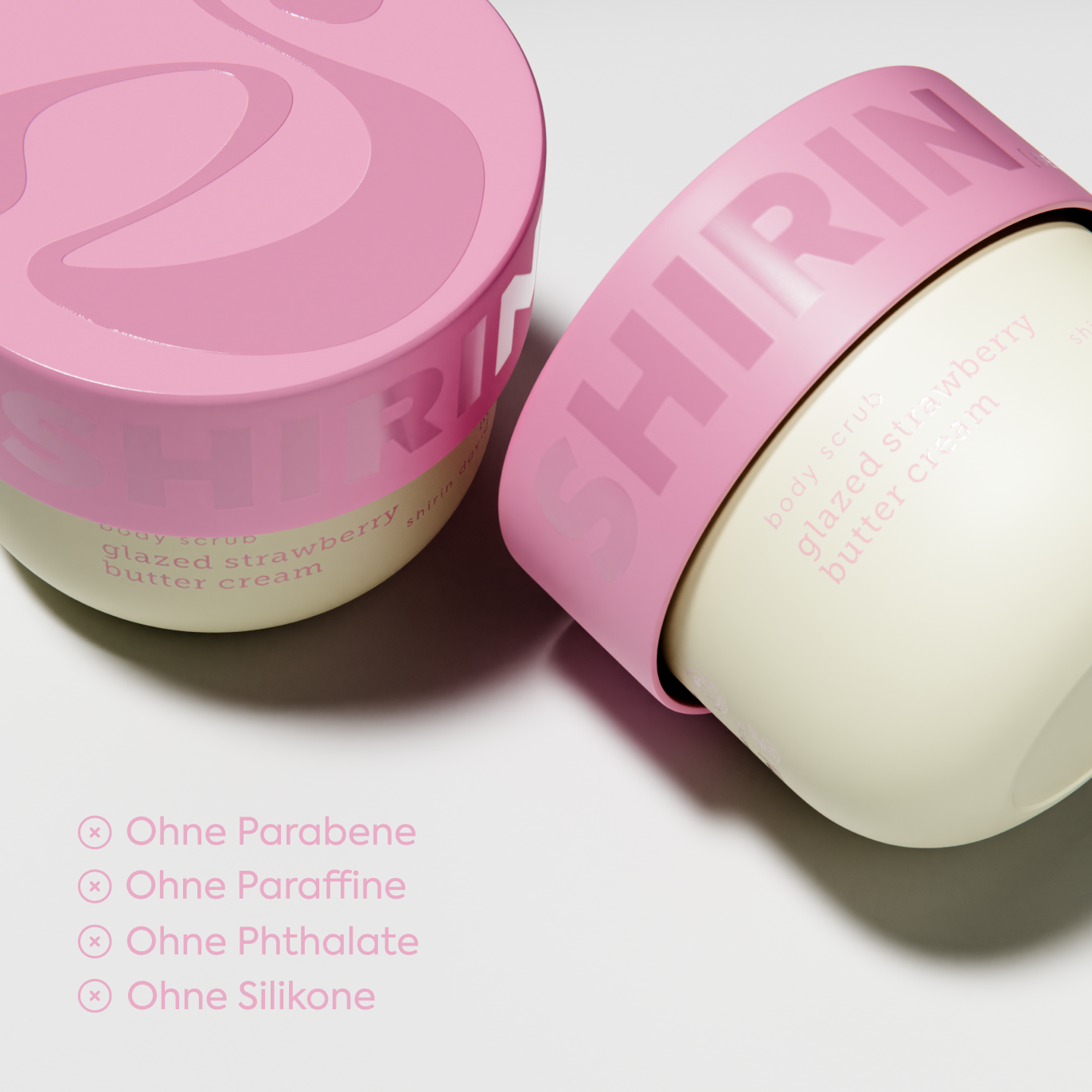 Body Scrub Glazed Strawberry Butter Cream