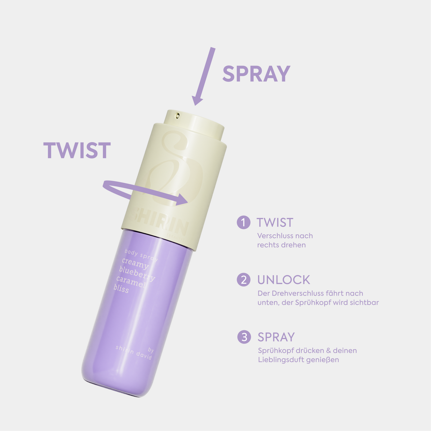 Body Spray Creamy Blueberry Caramel Bliss