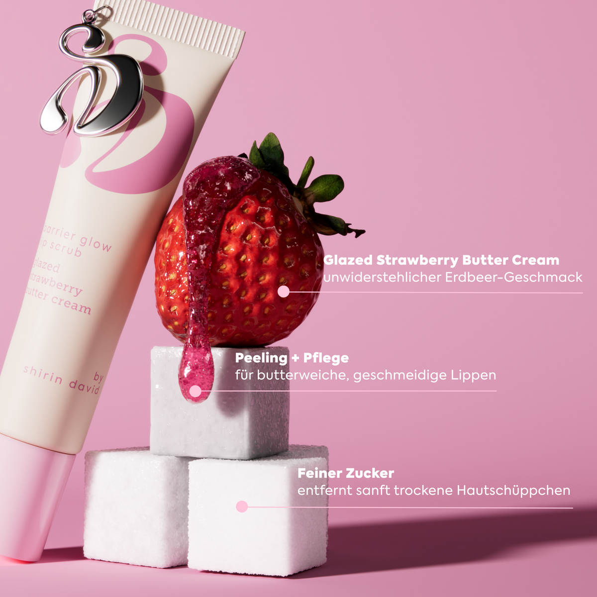 Lip Scrub Glazed Strawberry Butter Cream