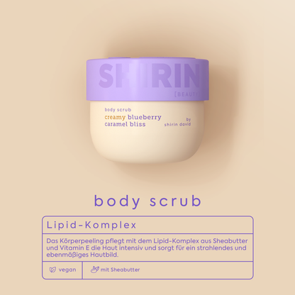 Body Scrub Creamy Blueberry Caramel Bliss