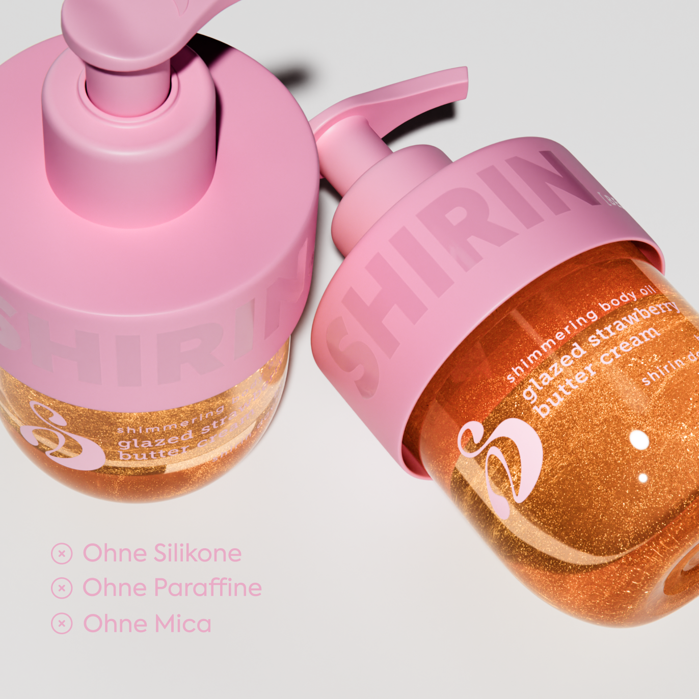 2x2 Shimmering Body Oil Glazed Strawberry Butter Cream