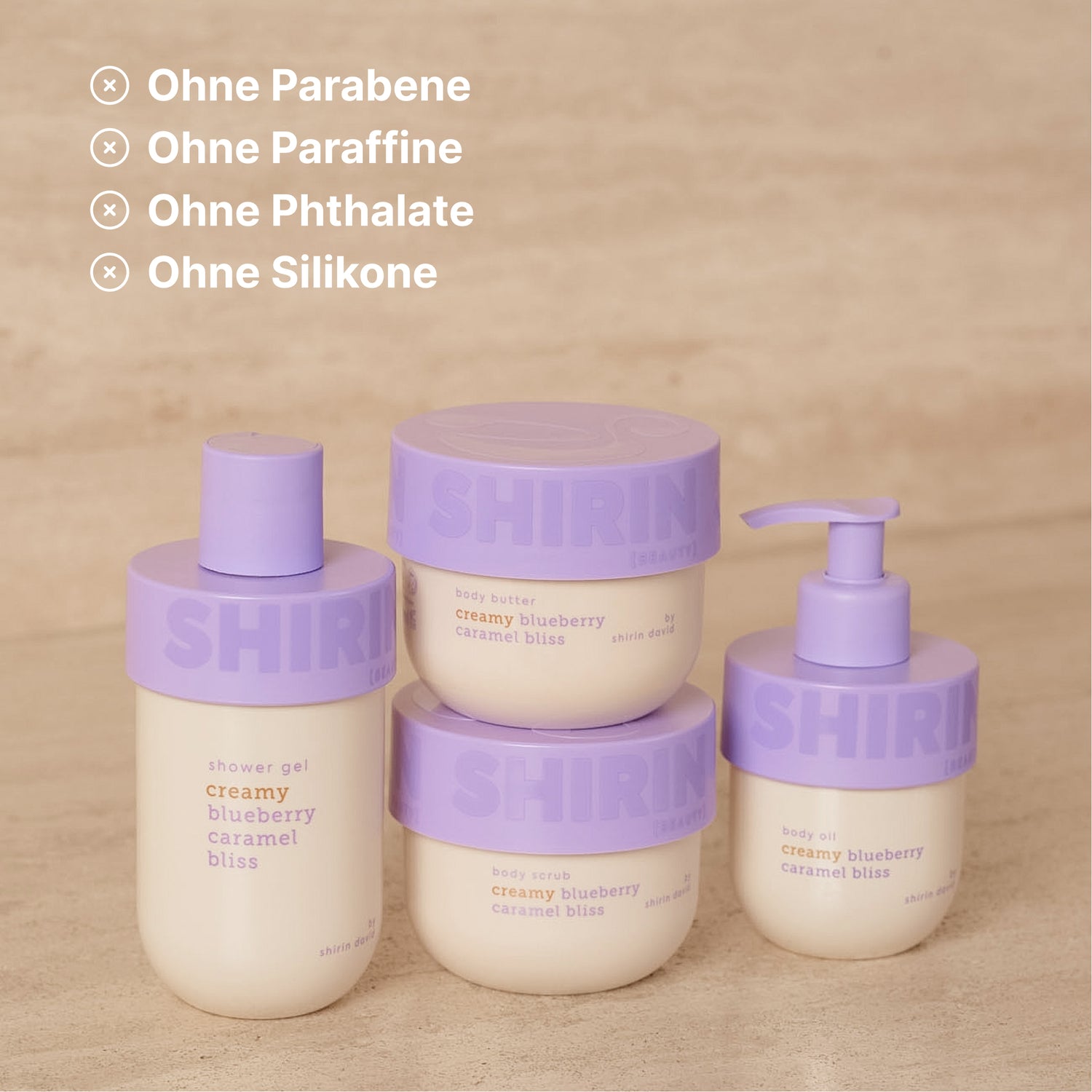 Glow Girl Butter Set Creamy Blueberry Caramel Bliss
