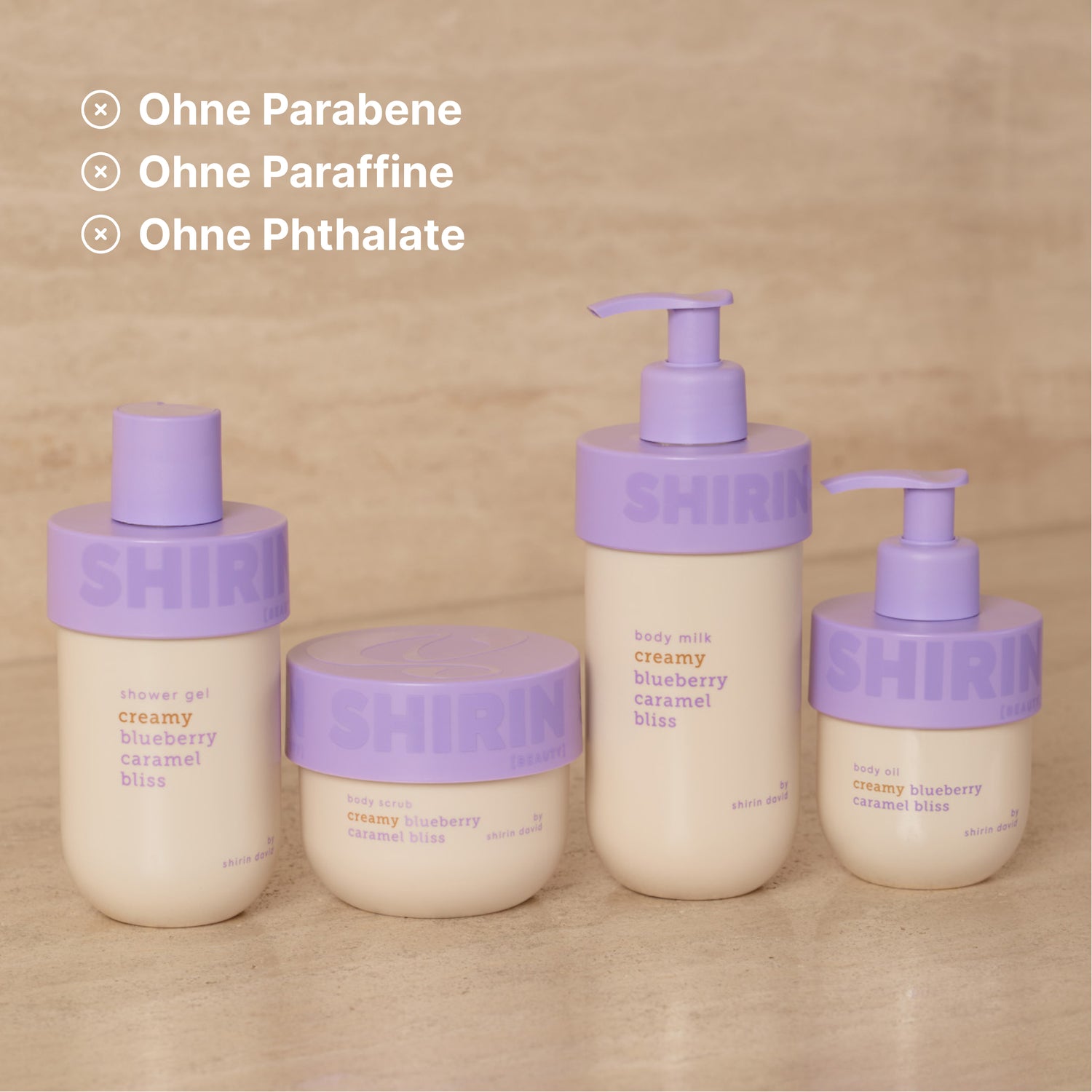 Glow Girl Milk Set Creamy Blueberry Caramel Bliss